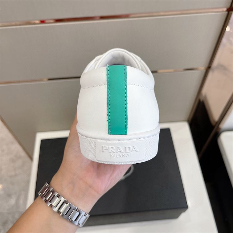 PRADA BRUSHED LEATHER SNEAKERS   PRS013