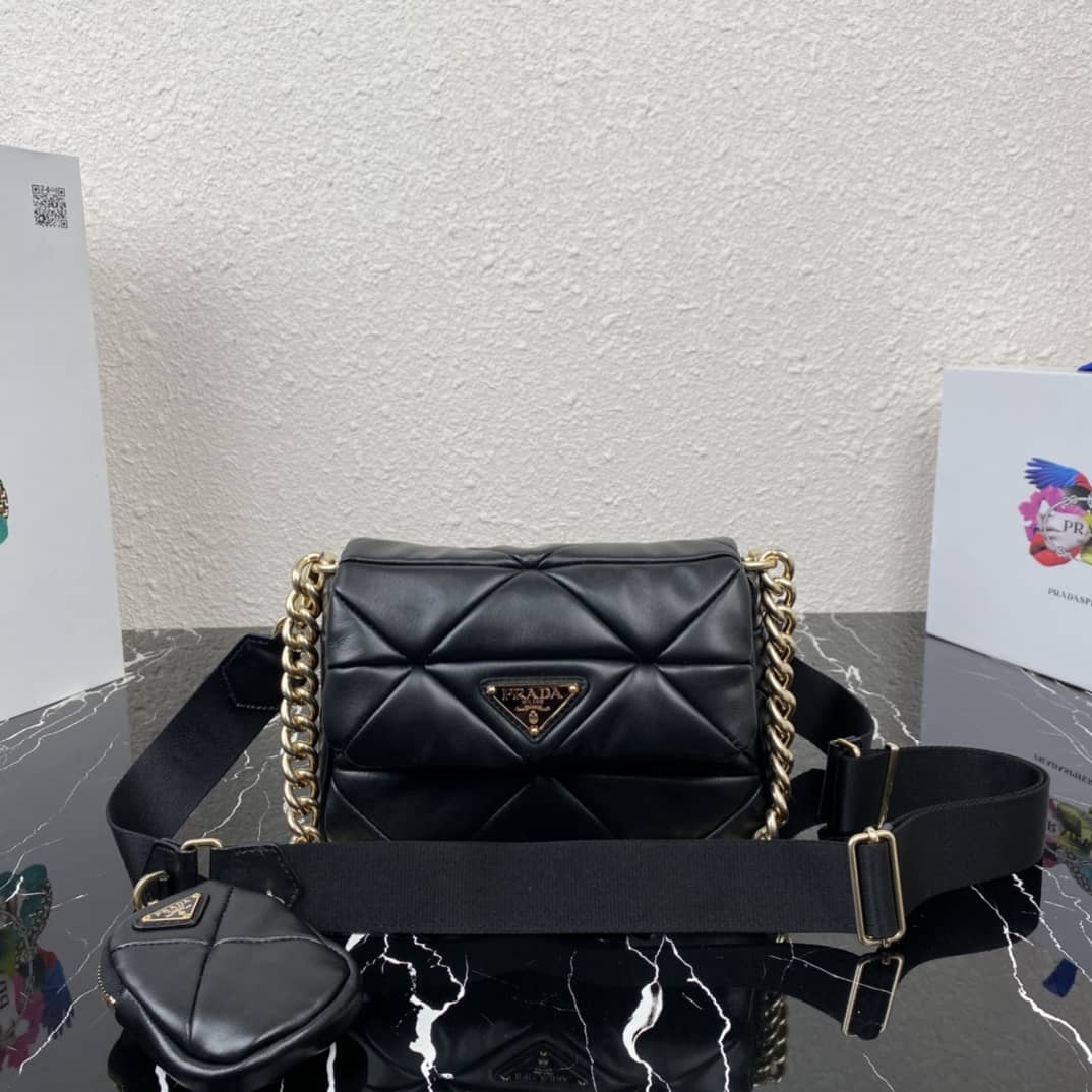 Prada System Nappa Leather Patchwork Replica Bag