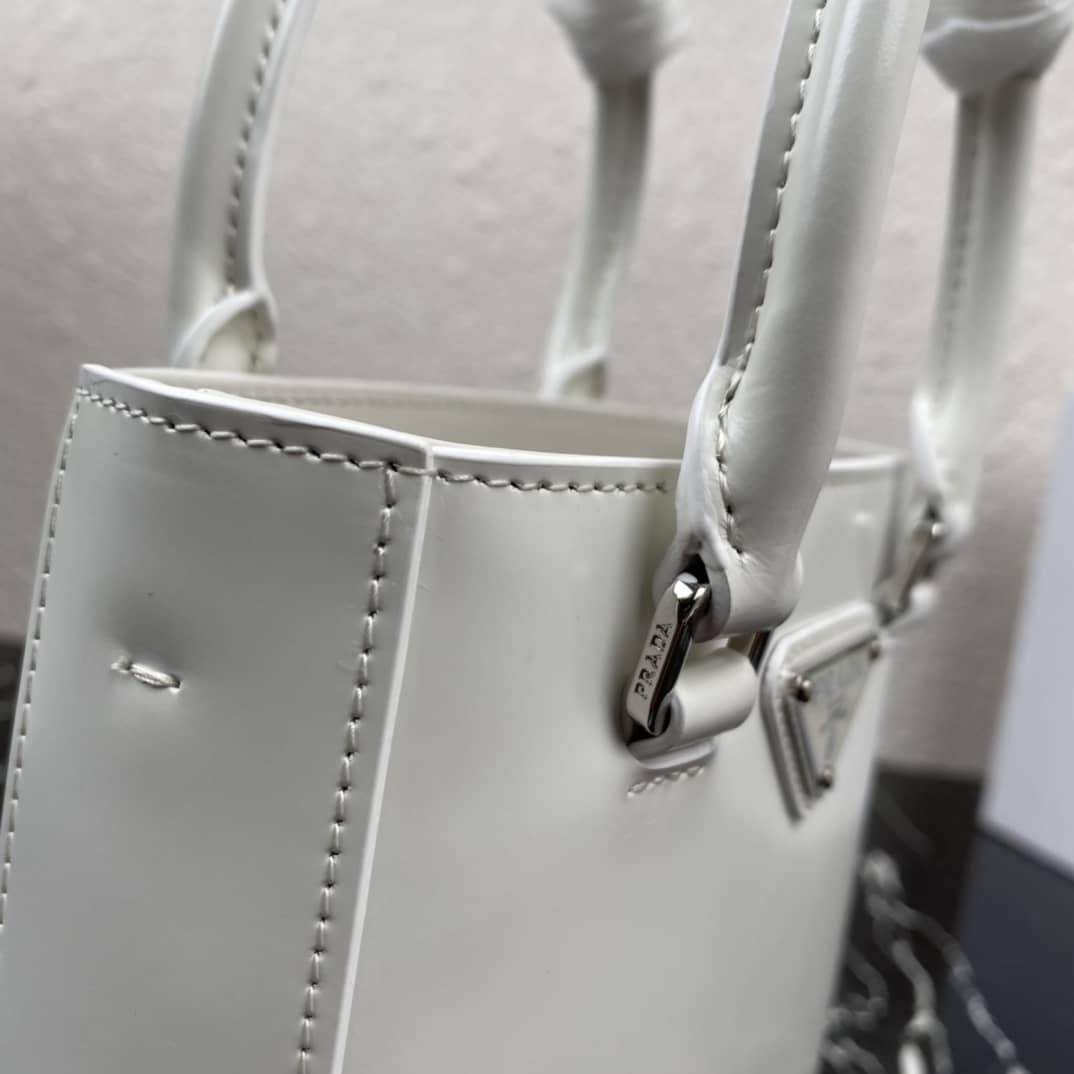 Prada Raffia Tote Dupe Small Brushed Leather Replica Tote