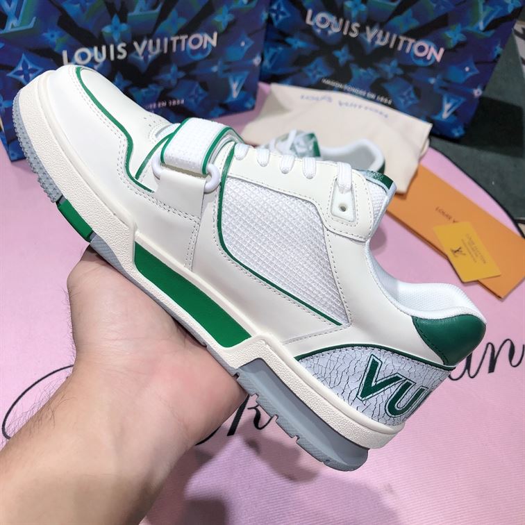 LOUIS VUITTON TRAINER GREEN MESH   LVS017