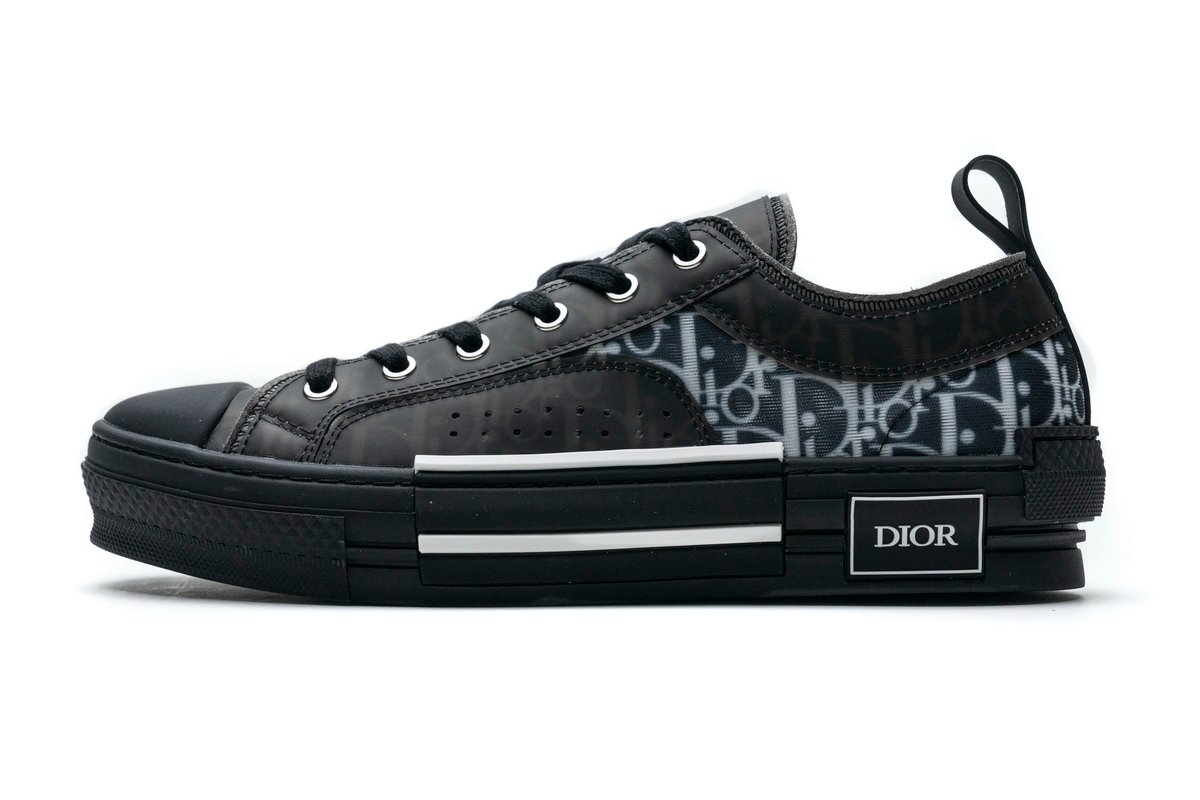 Converse Dupes Dior B23 HT Oblique Transparency Low H565 White Black