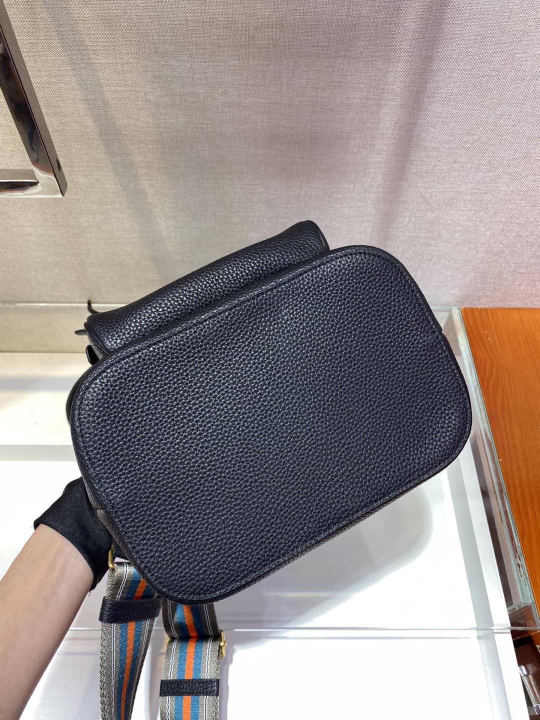 Prada Leather Replica Bucket Bag