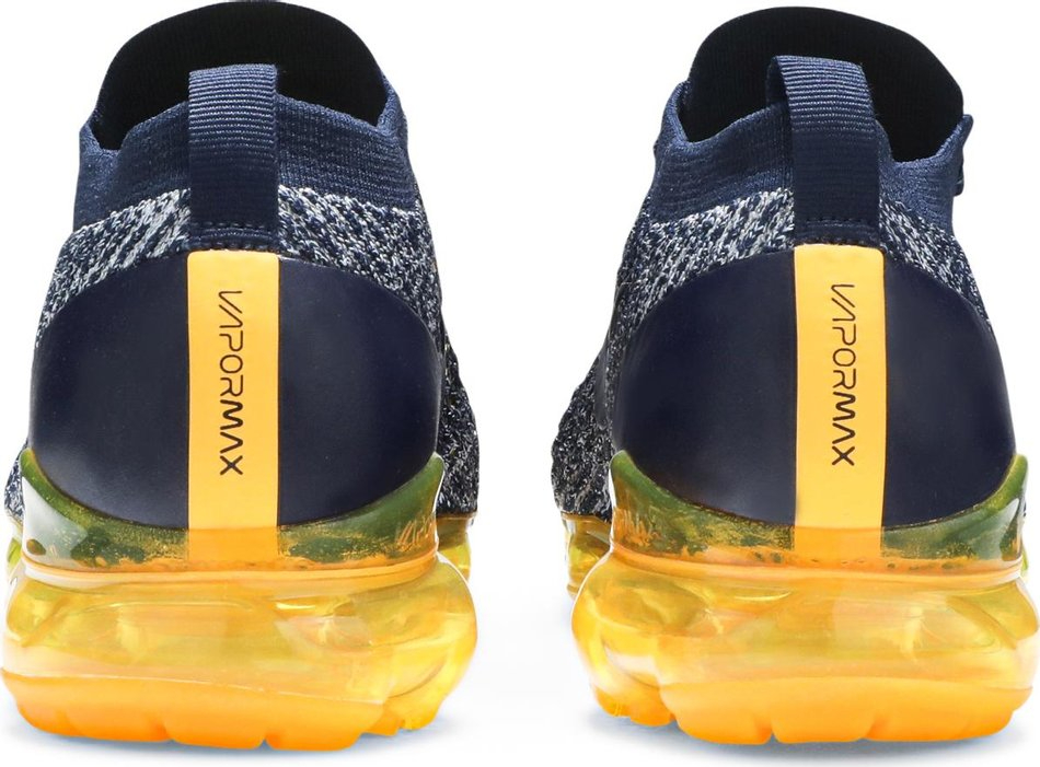 Air VaporMax Flyknit 3  College Navy Orange  AJ6900-400