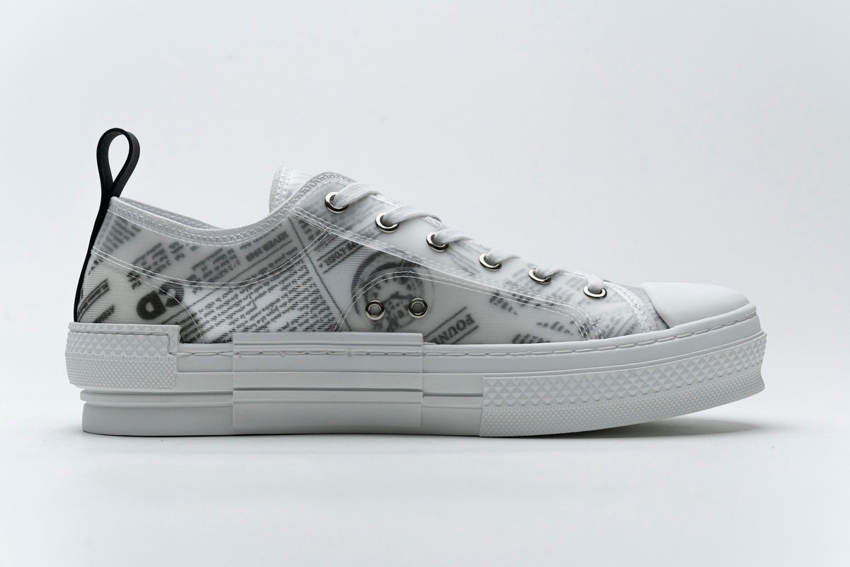 Converse Dupes Dior B23 Oblique Transparency Low H565 White Black