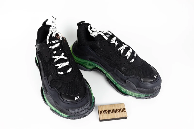 BALENCIAGA TRIPLE S TRAINER BLACK GREEN REPLICA