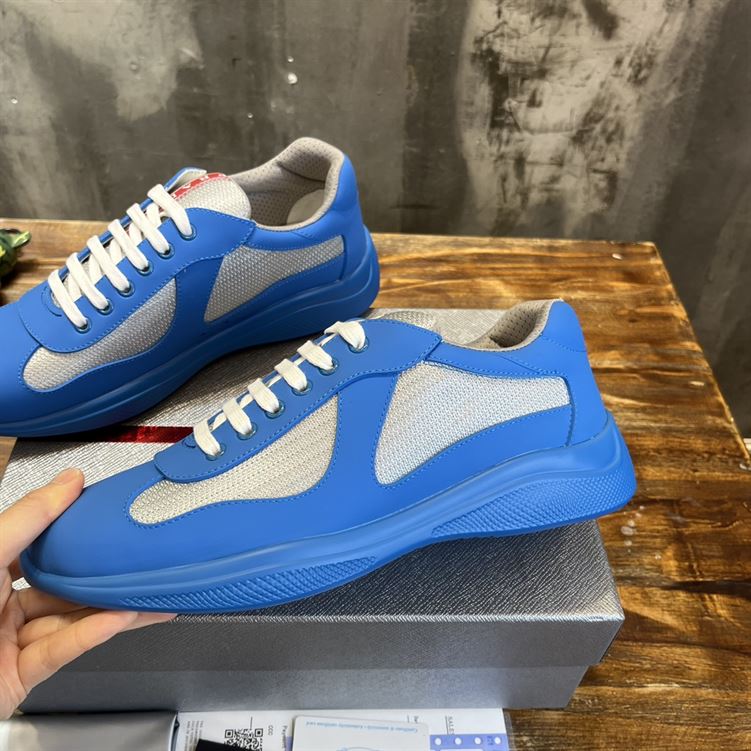 PRADA AMERICA S CUP SOFT RUBBER AND BIKE FABRIC SNEAKERS   PRS043