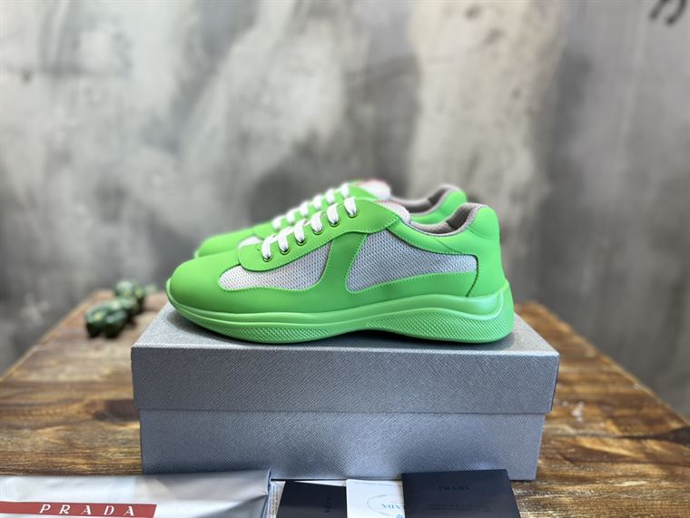 PRADA AMERICA S CUP SOFT RUBBER AND BIKE FABRIC SNEAKERS   PRS047
