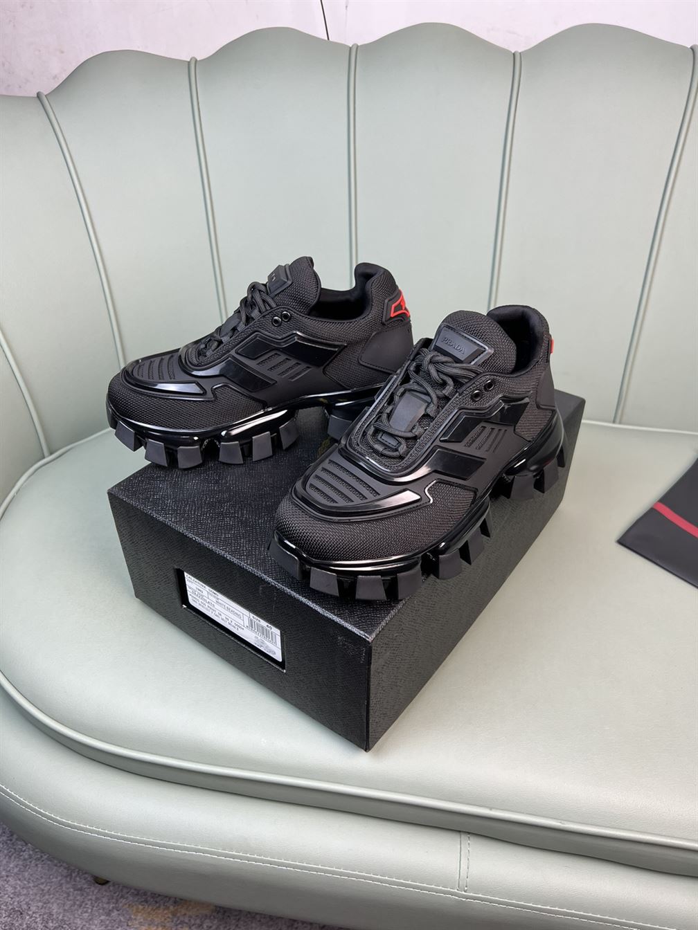 PRADA CLOUDBUST THUNDER TECHNICAL FABRIC SNEAKERS   PRS004