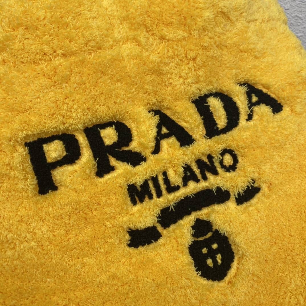 Replica Pradas Shearling Tote Shoulder Bag(ColaReps)