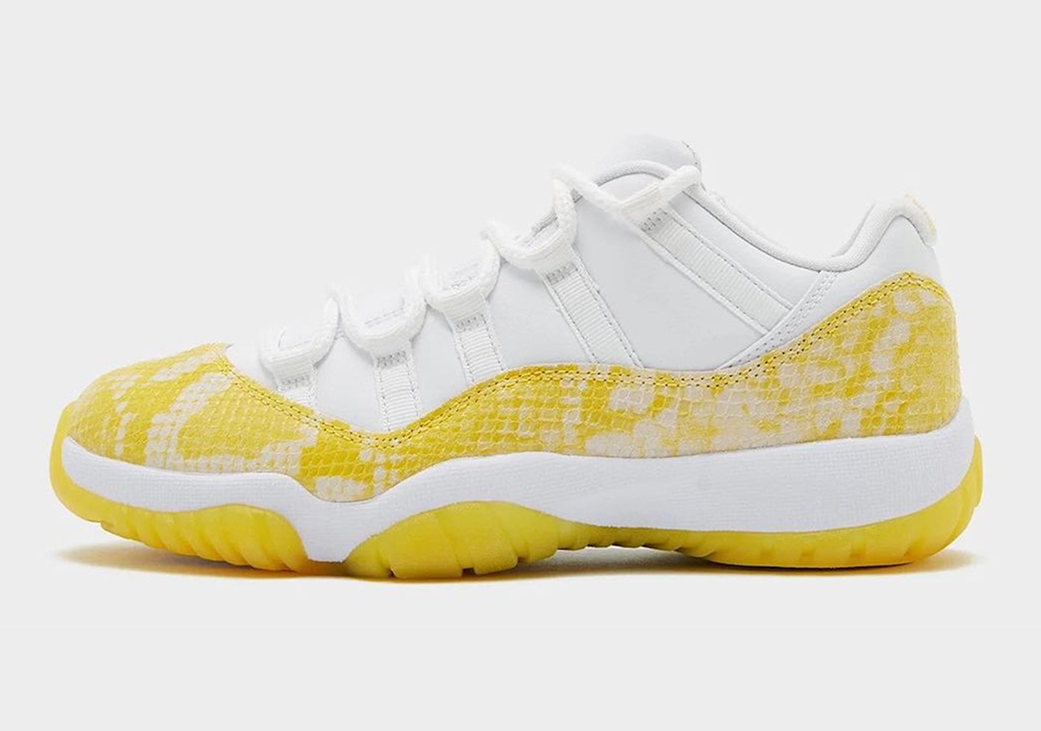Best  Air Jordan 11 Low  Yellow Snakeskin  AH7860-107