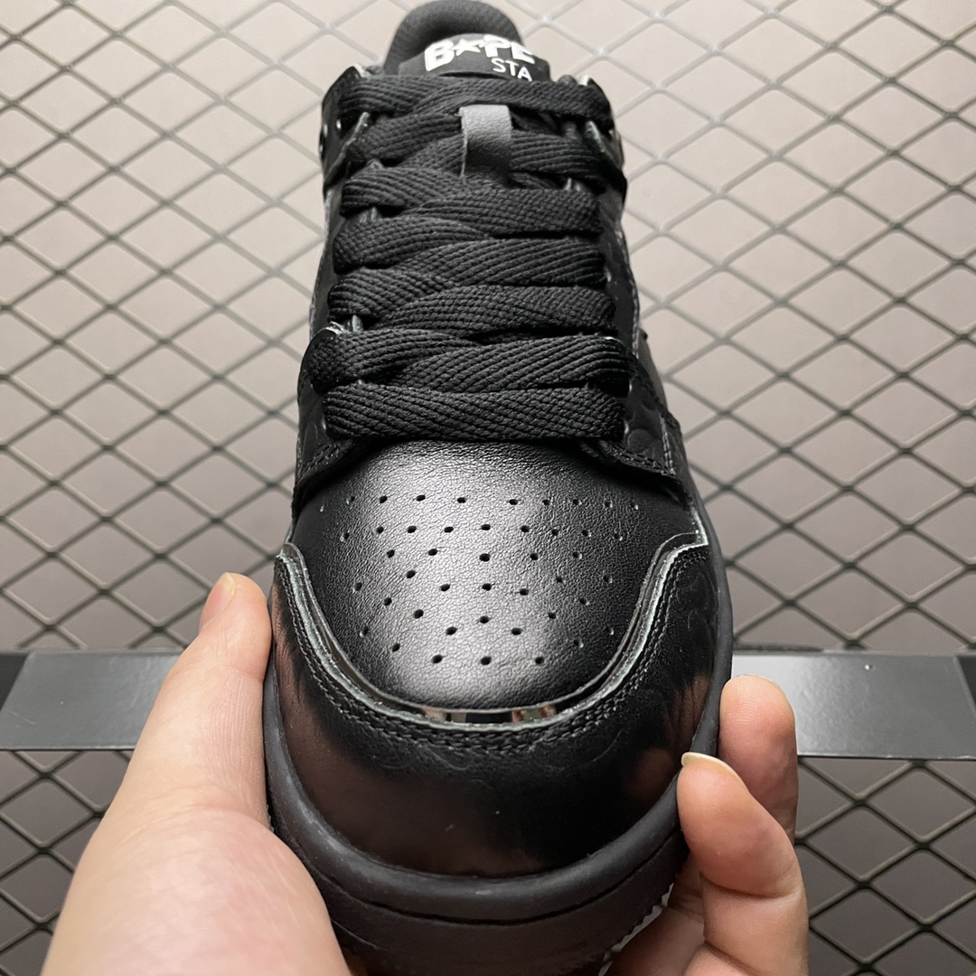 A Bathing Ape Bape SK8 Sta Black Silver