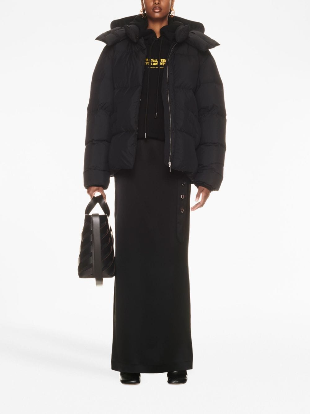 Off White Replica hooded puffer jacket