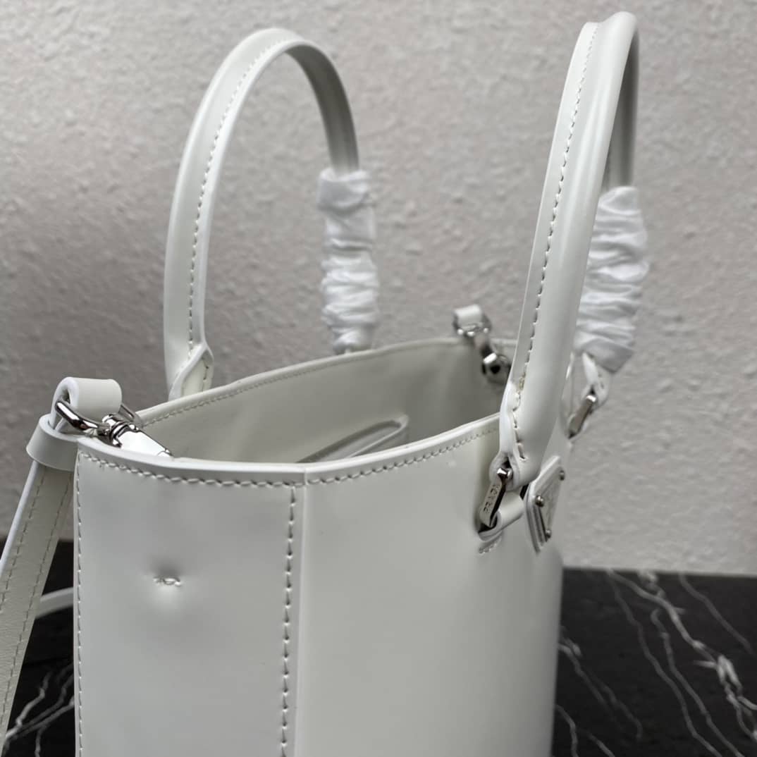 Prada Raffia Tote Dupe Womens Brushed Leather Replica Tote