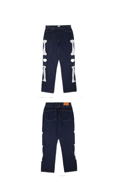 Kapital Bone logo denim jeans Travis Scott