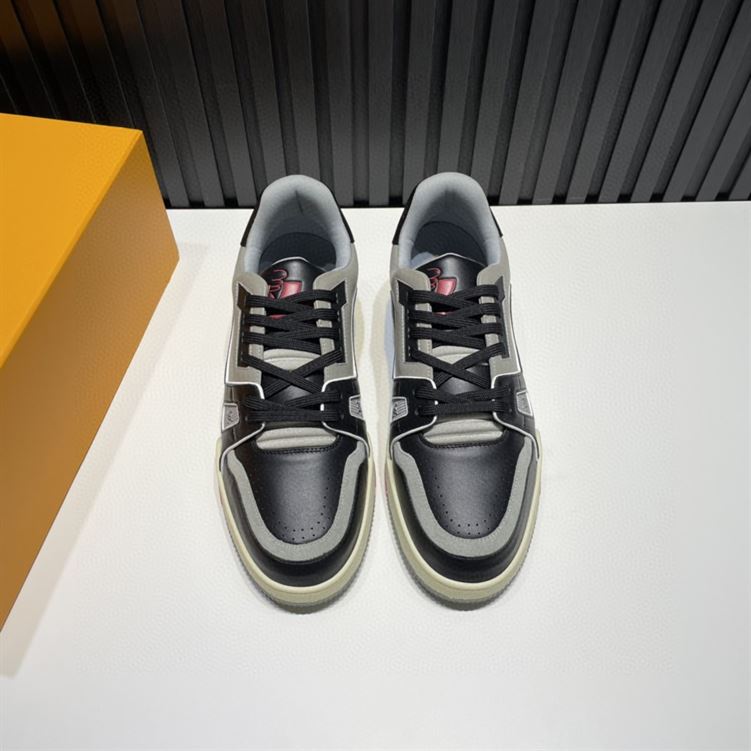 LOUIS VUITTON TRAINER BLACK GREY- LVS029