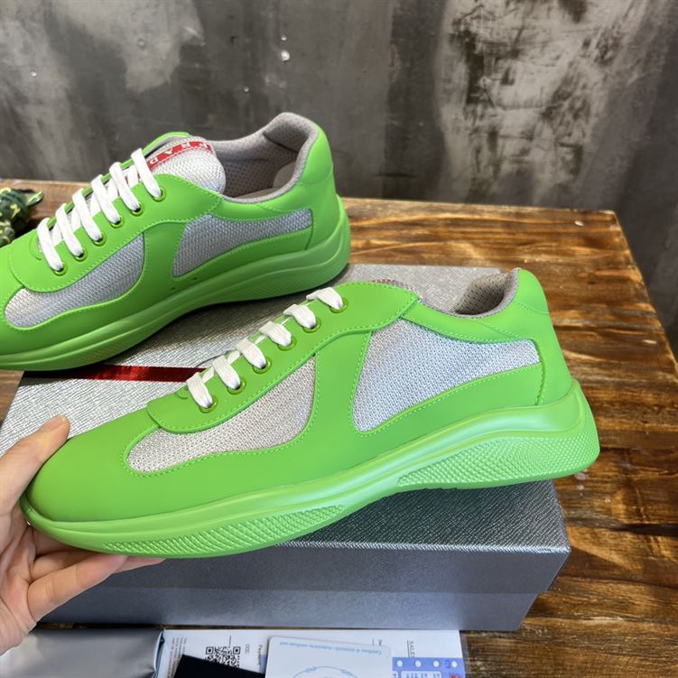 PRADA AMERICA S CUP SOFT RUBBER AND BIKE FABRIC SNEAKERS   PRS047