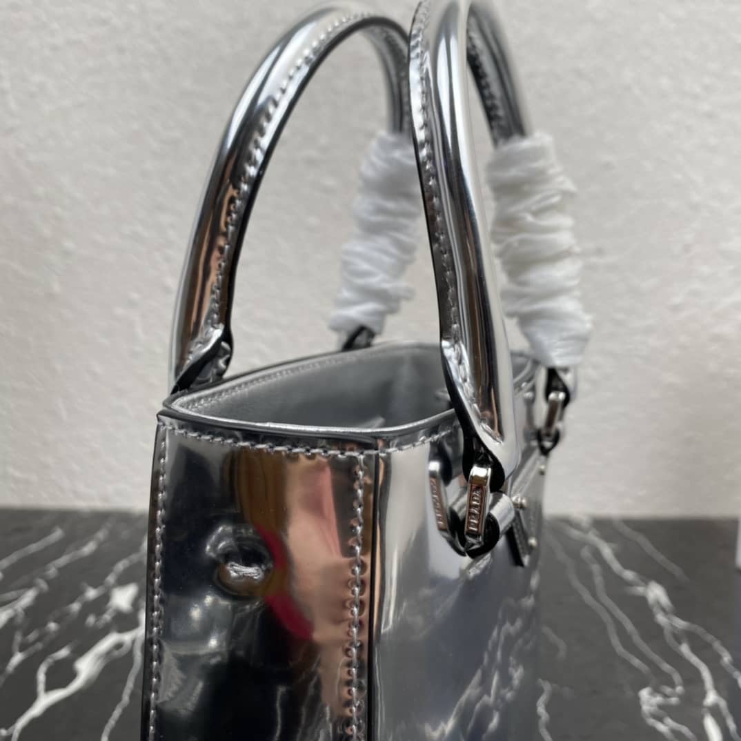 Prada Raffia Tote Dupe Small Brushed Leather Replica Tote