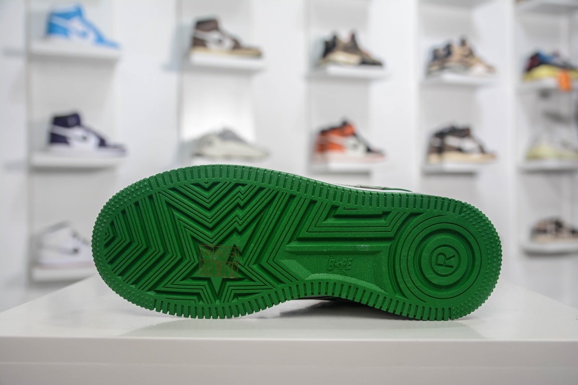 A Bathing Ape Bape Sta Low Green