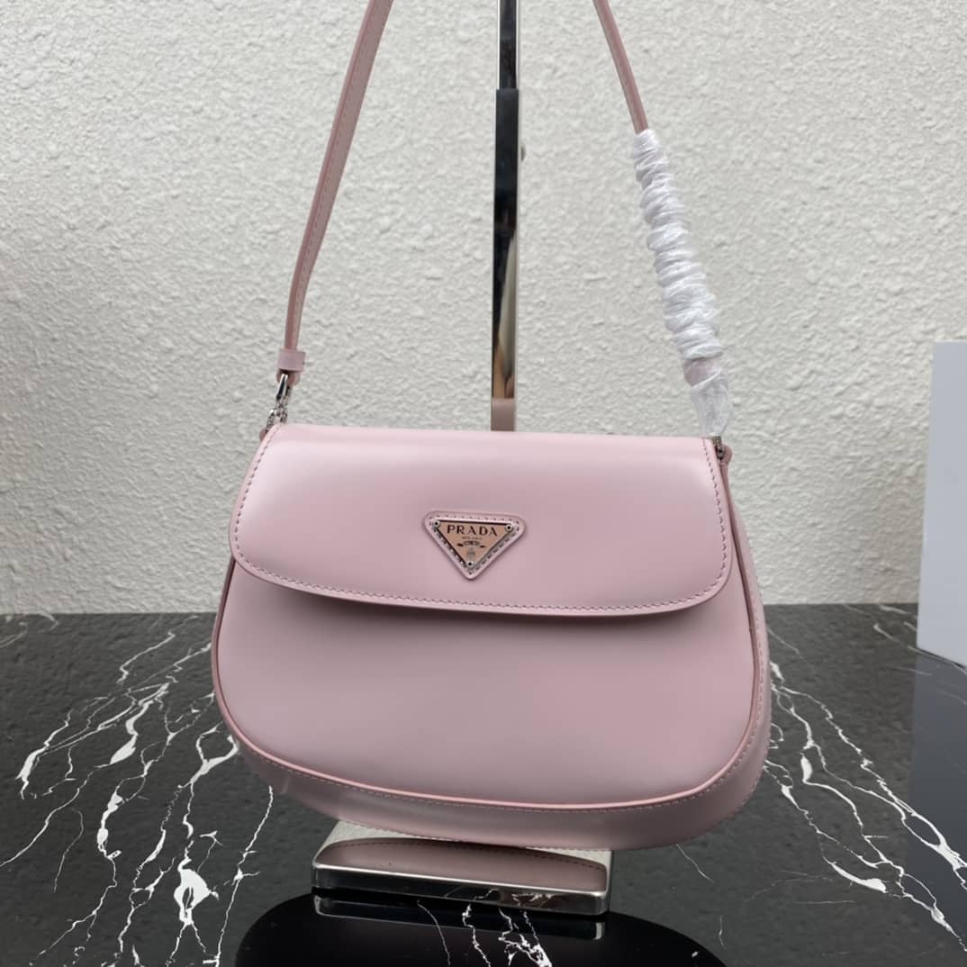 Prada Cleo Bag Dupe Brushed Leather Flap Replica Shoulder Bag
