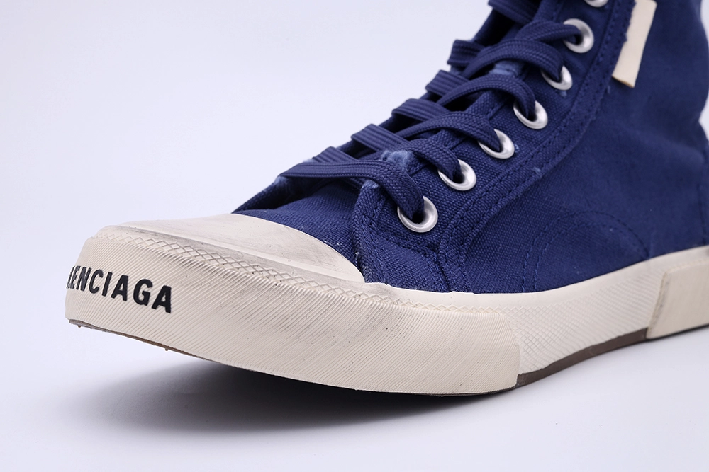 BEST QUALITY REPLICA BALENCIAGA PARIS LOW SNEAKER IN BLUE HIGH