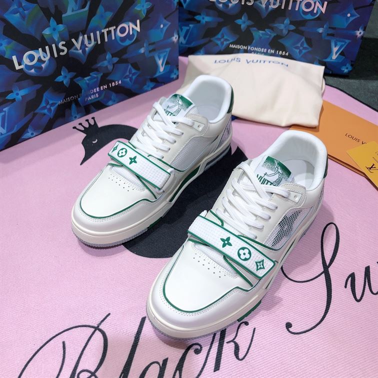 LOUIS VUITTON TRAINER GREEN MESH   LVS017