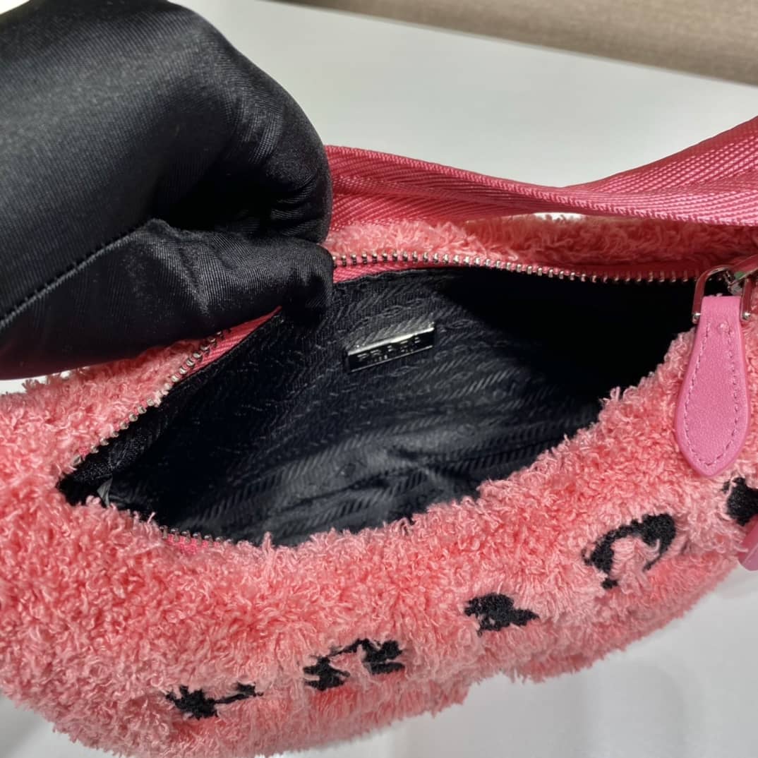 Prada Satin Re-Edition 2000 Crystal Mini Hobo