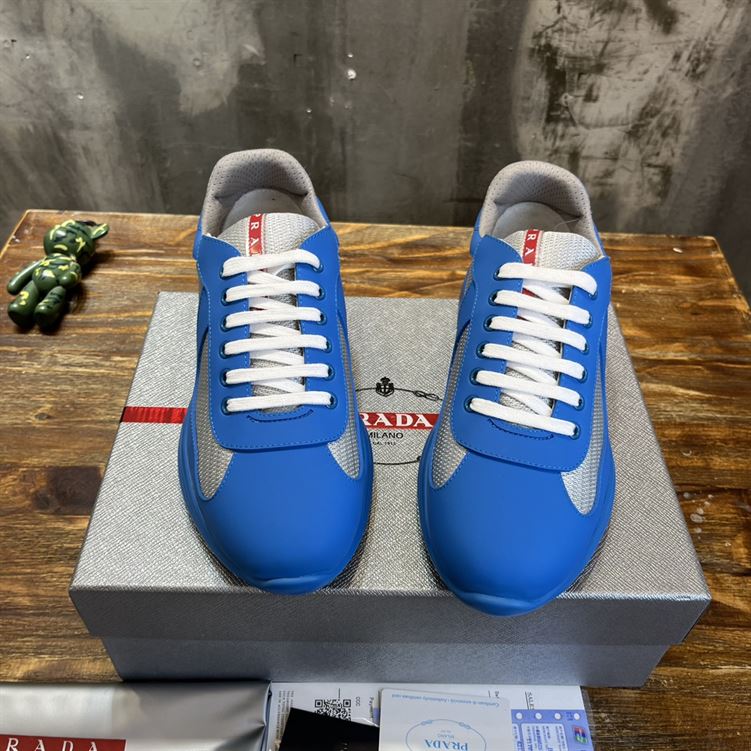 PRADA AMERICA S CUP SOFT RUBBER AND BIKE FABRIC SNEAKERS   PRS043