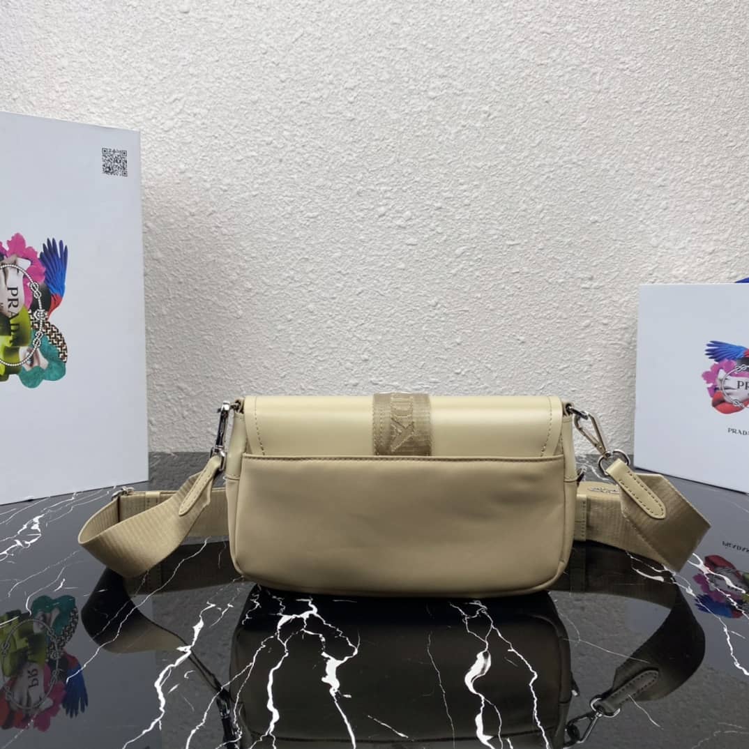 Prada Pocket Nylon And Brushed Leather Replica Bag