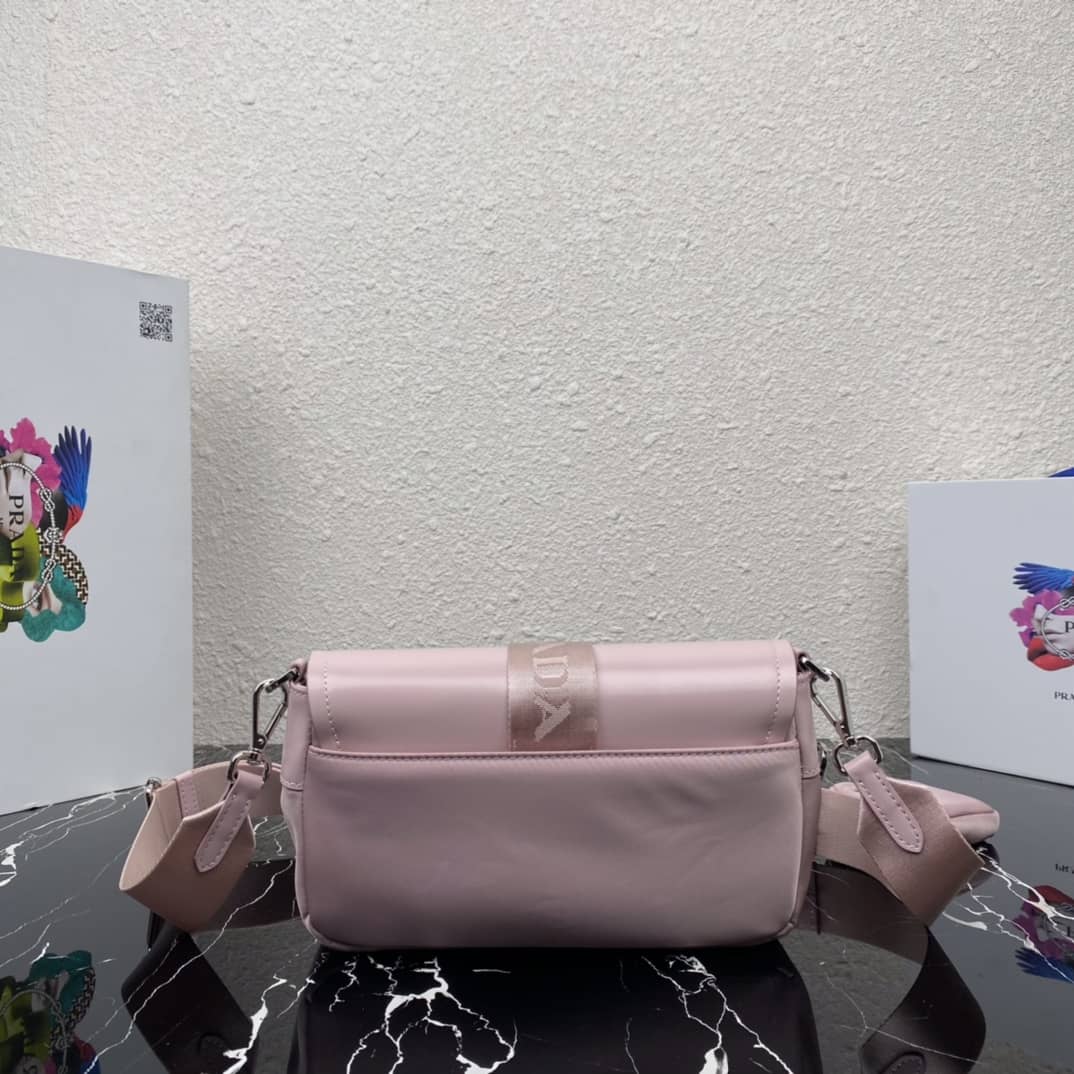 Prada Pocket Nylon And Brushed Leather Replica Bag
