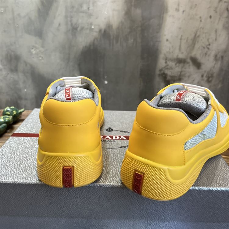 PRADA AMERICA S CUP SOFT RUBBER AND BIKE FABRIC SNEAKERS   PRS041