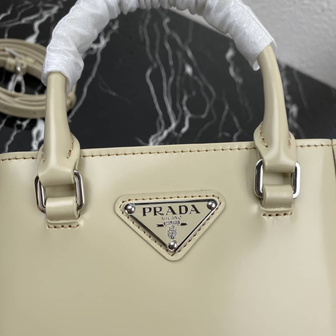 Prada Raffia Tote Dupe Small Brushed Leather Replica Tote