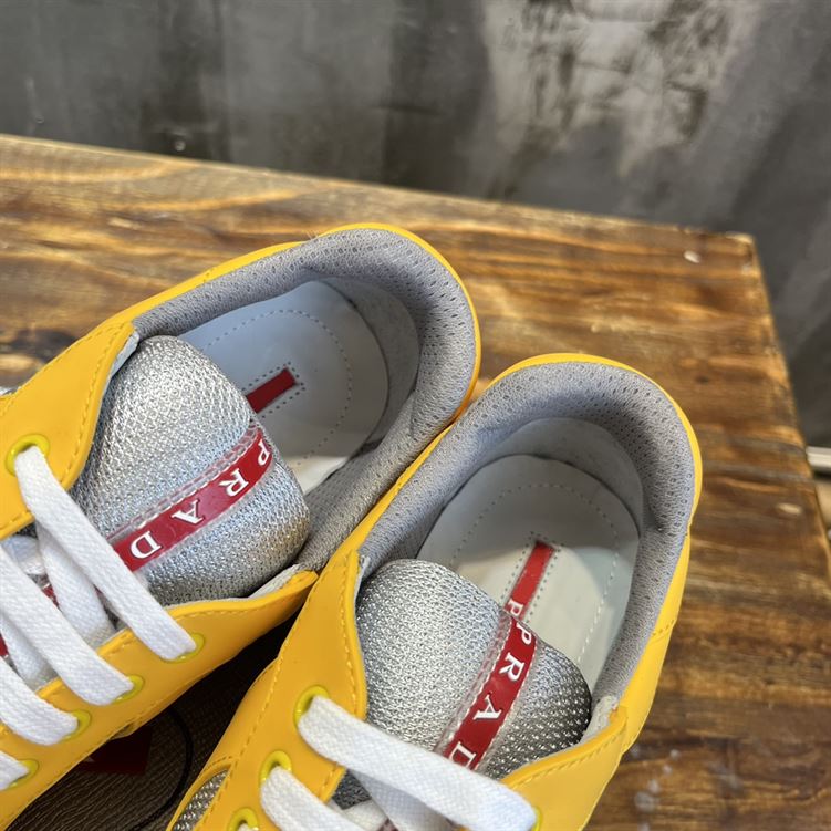 PRADA AMERICA S CUP SOFT RUBBER AND BIKE FABRIC SNEAKERS   PRS041