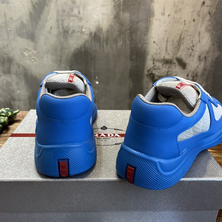 PRADA AMERICA S CUP SOFT RUBBER AND BIKE FABRIC SNEAKERS   PRS043