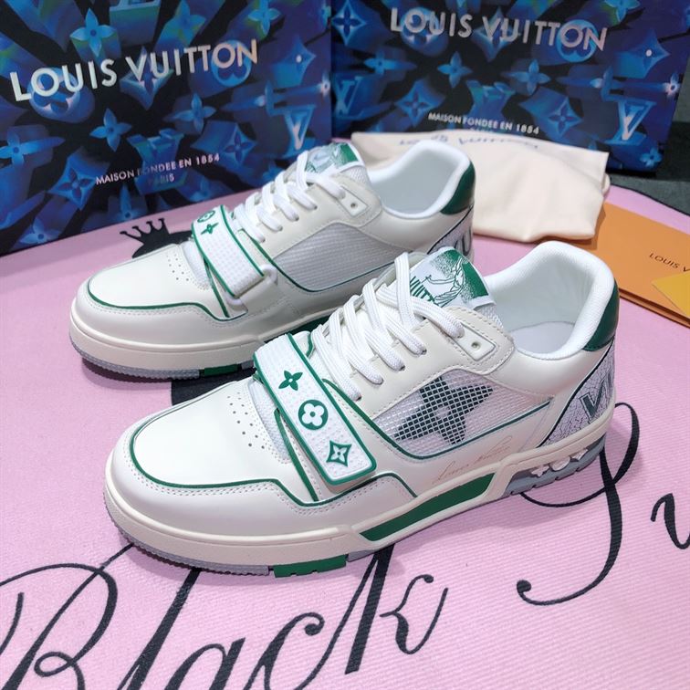 LOUIS VUITTON TRAINER GREEN MESH   LVS017