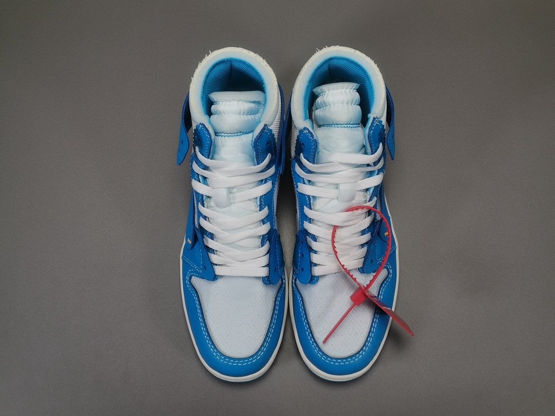 Jordan 1 Retro High Off-White University Blue Extended Size