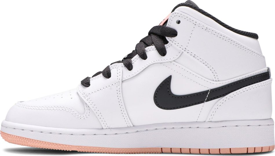 Air Jordan 1 Mid GS  White Arctic Orange  554725-180