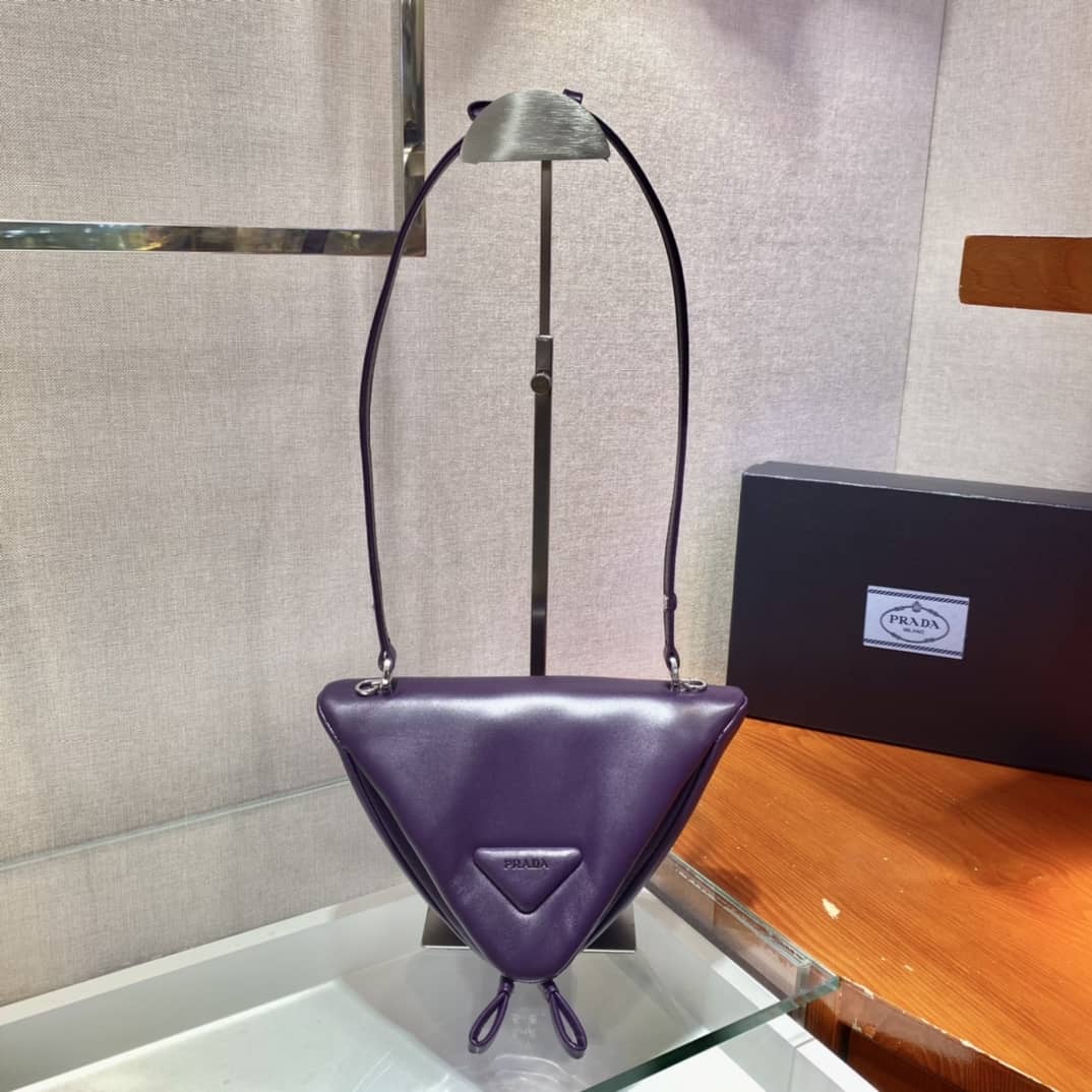 Prada Leather Triangle Replica Shoulder Bag