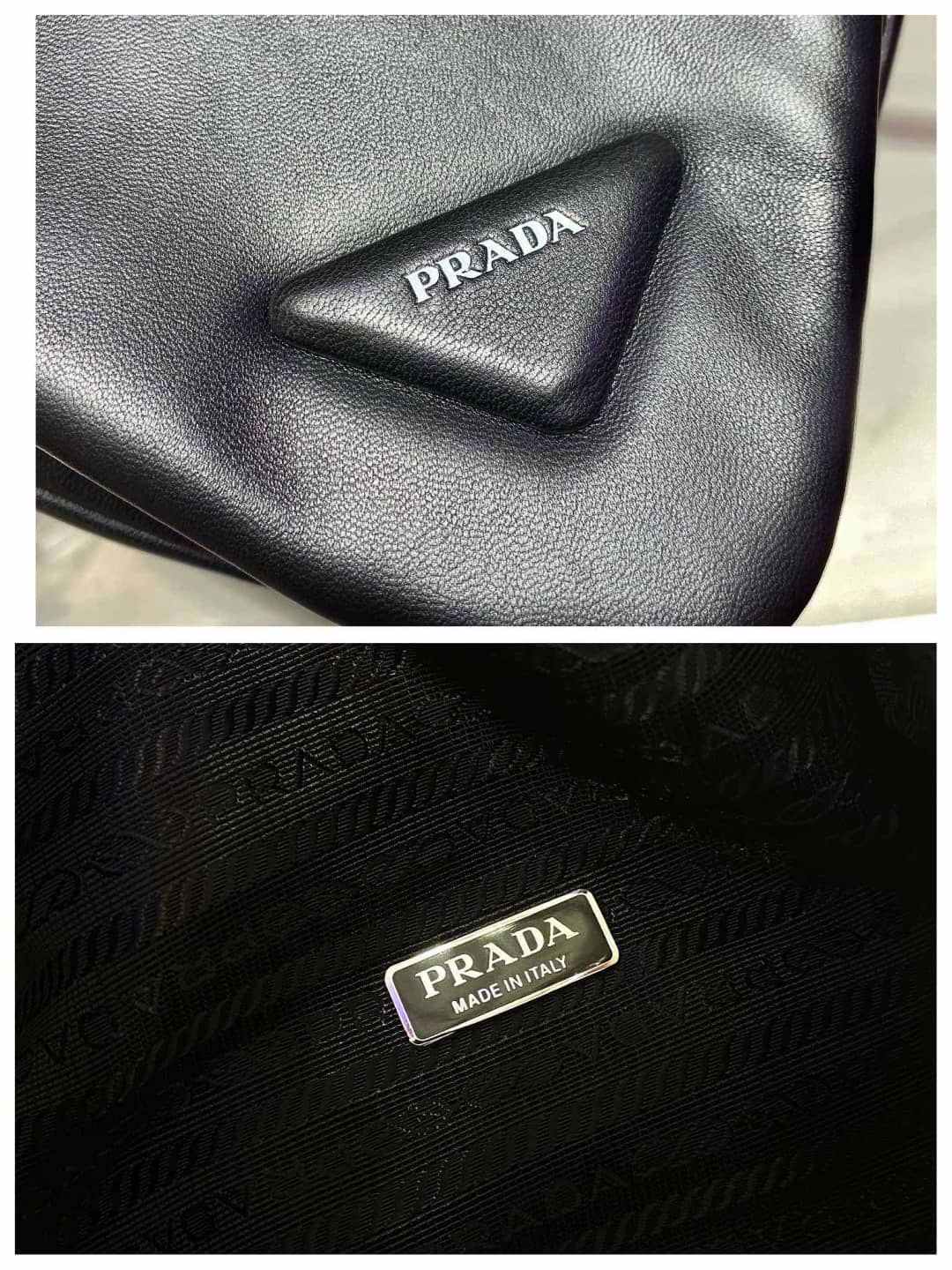Prada Leather Triangle Replica Shoulder Bag