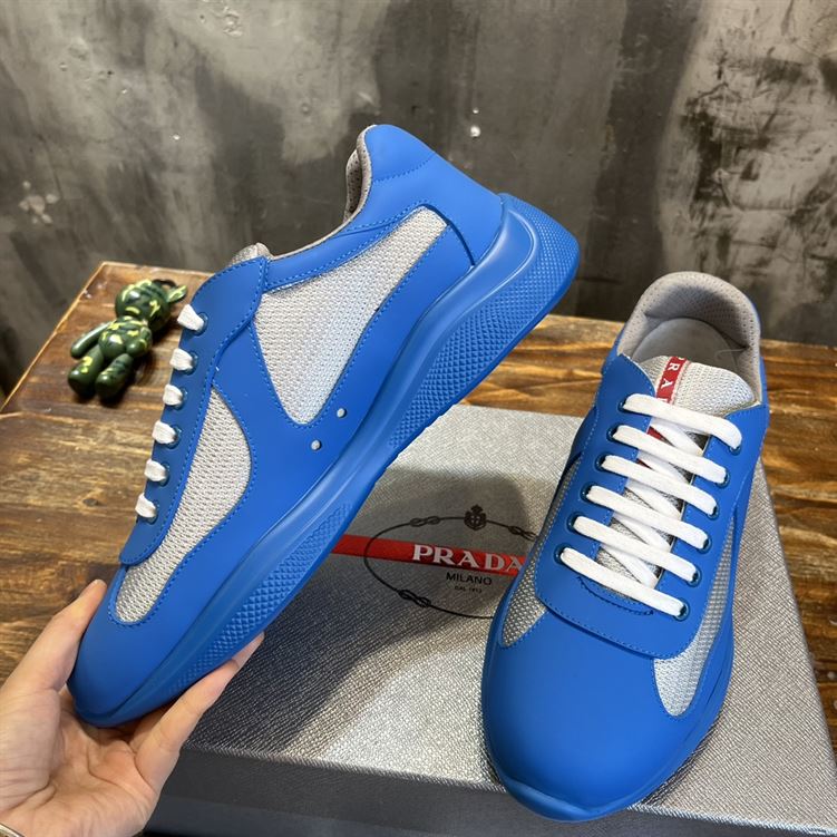 PRADA AMERICA S CUP SOFT RUBBER AND BIKE FABRIC SNEAKERS   PRS043