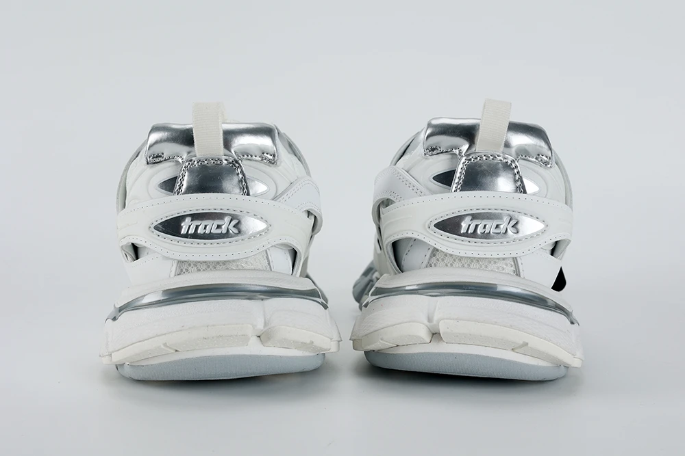 BALENCIAGA Track Sneaker White   Silver