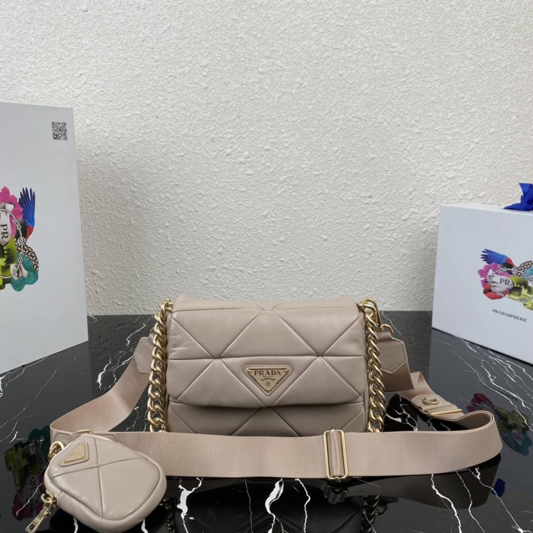 Prada System Nappa Leather Patchwork Replica Bag