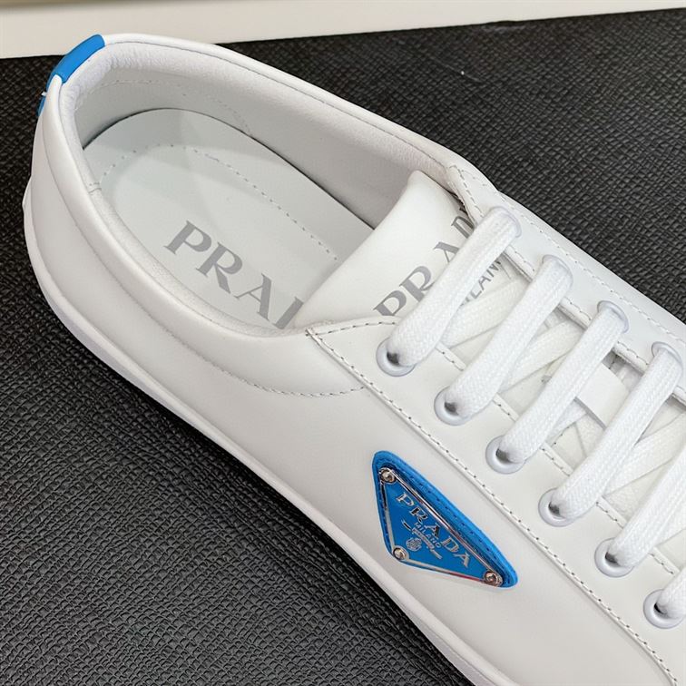 PRADA BRUSHED LEATHER SNEAKERS   PRS012