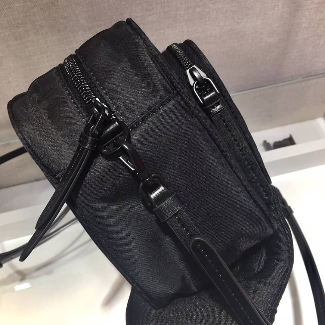 Prada Replica Nylon Saffiano Leather Camera Bag