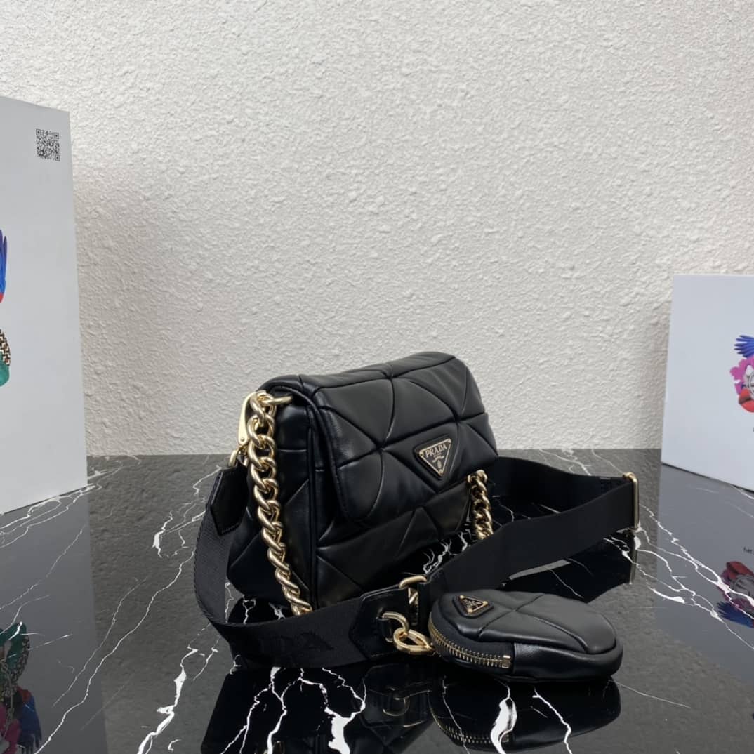 Prada System Nappa Leather Patchwork Replica Bag