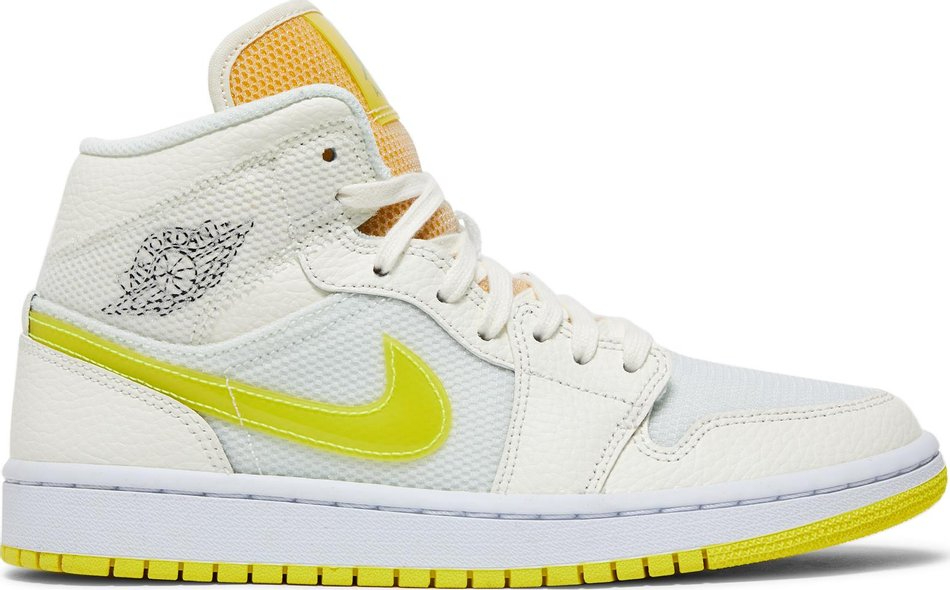 Best  Wmns Air Jordan 1 Mid SE  Voltage Yellow  DB2822-107