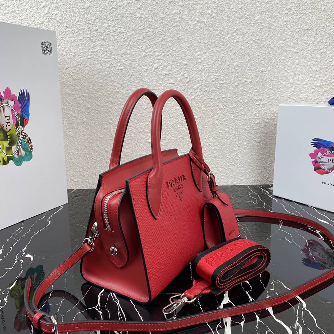 Prada Saffiano Leather Monochrome Replica Bag