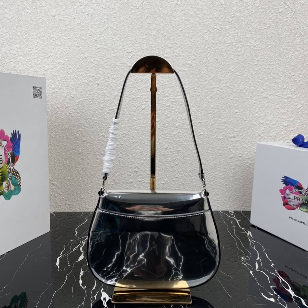 Prada Cleo Bag Dupe Brushed Leather Flap Replica Shoulder Bag