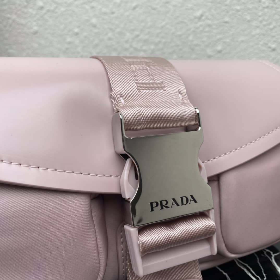 Prada Pocket Nylon And Brushed Leather Replica Bag