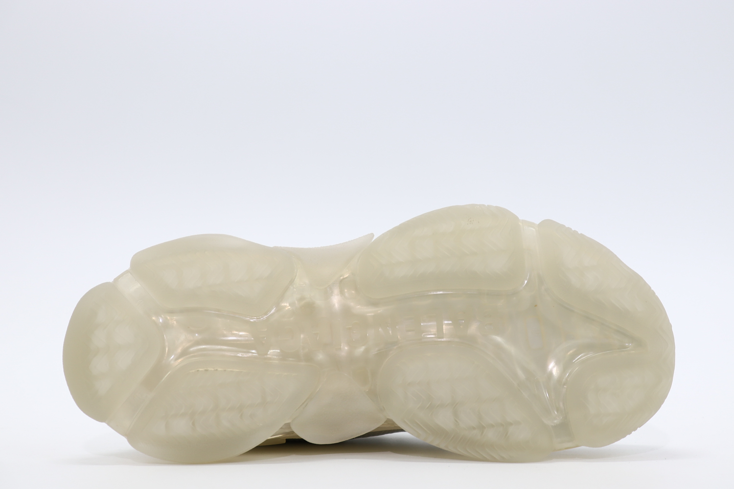 BALENCIAGA TRIPLE S CLEAR SOLE SNEAKER WHITE REPLICA