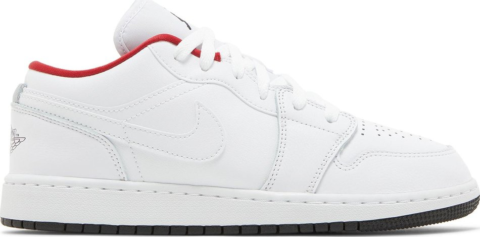 Air Jordan 1 Low GS White Red 553560-164